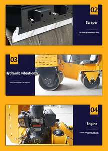 High-Performance 0.8T <b>Small</b> Road <b>Roller</b> Vibratory Compactor Manufacturer Direct Supply - Product Image 6