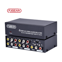 Répartiteur AV FJGEAR 1 entrée 4 sorties, répartiteur audio vidéo AV, autres accessoires audio et vidéo pour la maison