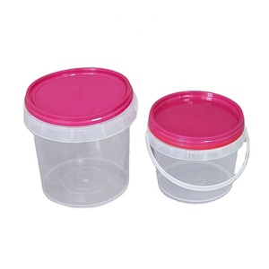 Seau de rangement en plastique Ultra transparent, paille à usage domestique, 8 L, livraison gratuite - Product Image 5