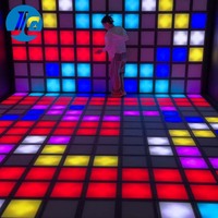 Piste de danse interactive LED sur mesure pour jeux actifs, construction en aluminium et ABS, OEM/ODM disponible