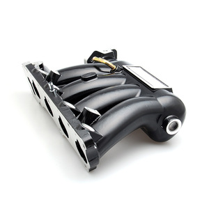 ท่อร่วมไอดี K20A2 อลูมิเนียม สีดำเงิน สำหรับ Honda Civic เครื่องยนต์ K Series อะไหล่แต่ง อัพเกรด หมายเลขอะไหล่ IM-1003 - Product Image 3
