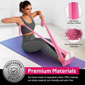Fabrika Toptan Satış Düşük Minimum Sipariş Adedi TPE Çekme Yardımcı Direnç Bantları Tüm Vücut Egzersizi İçin - Product Image 2