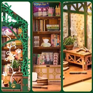 Kit de construction de maison miniature 3D Hamaileon, artisanat fait main, jouet pour adultes, bricolage, <span class=keywords><strong>puzzle</strong></span> en bois écologique, modèle de maison miniature - Product Image 4