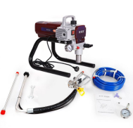 Spruzzatore di vernice Airless elettrico ad alta pressione con carrello <span class=keywords><strong>per</strong></span> pittura murale di lattice di potenza pistole a spruzzo - Product Image 2