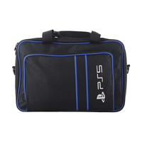 Sac à dos de transport PS5 en nylon léger et durable de grande capacité avec fermeture éclair, résistant à l'eau et à la poussière, idéal pour les voyages