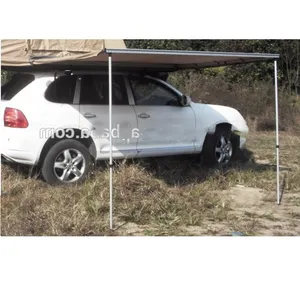 Toldo de protección portátil para coche, toldo lateral de techo plegable para acampada