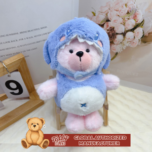 Teddy <span class=keywords><strong>ISLAND</strong></span>, autorisation mondiale, costume de pingouin bleu clair, ours en peluche personnalisé, jouet en peluche doux - Product Image 5