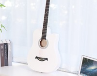 Guitare acoustique 41 pouces Cutaway Dreadnought avec table en Sapele, kit débutant avec sac, cordes, capo et accordeur, fabriquée en Chine
