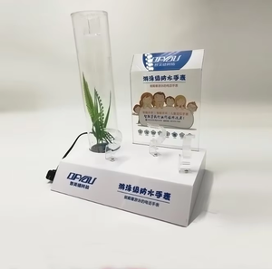 ชั้นแสดงสินค้าอะคริลิกไฟ LED สีขาวเป็นมิตรกับสิ่งแวดล้อมชั้นวางเสื้อผ้ากันน้ำทันสมัยออกแบบได้ตามต้องการ - Product Image 1