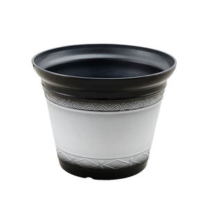 กระถางดอกไม้พลาสติกเคลือบสีขาวสำหรับต้นไม้กลางแจ้งกระถางต้นไม้ขนาดใหญ่สำหรับสวนในบ้าน - Product Image 5