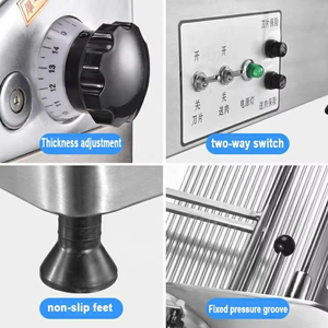 Commercial Stainless Steel Frozen <b>Meat</b> Slicer Thickness Adjustable Automatic <b>Meat</b> Filleting <b>Cutting</b> <b>Machine</b> - Product Image 5