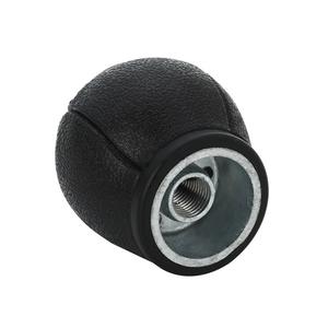 Pommeau de levier de vitesse de voiture en cuir noir argenté, ergonomique, 6 vitesses, pour Ford Opel - Product Image 3
