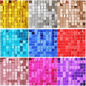 30cm Sequin Wall Panels Photo <strong>Background</strong> Backdrop Wedding Pary Decorations - Product Image 1