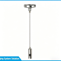 Kit de suspension réglable en acier inoxydable pour éclairage de plafond, pièces de quincaillerie robustes pour la décoration de cadres de lampes