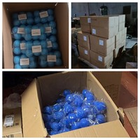 Pembersih pakaian RTS plastik lembut bola cuci dapat digunakan kembali 6.5CM pelembut cucian silikon anti-masuknya