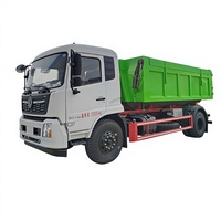 Camion compacteur à benne relevable Dongfeng Tianjin Kang-engine 230 CV diesel ; Véhicule de transfert de déchets à conteneurs amovibles