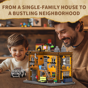 Jiestar Speelgoed 2284 Stuks Grote Set Ashley's <span class=keywords><strong>2</strong></span> Verdiepingen Tellende Huismodelblok Speelgoed Diy Educatief Straatbeeld Bouwblok Set Kids Cadeau - Product Image 3