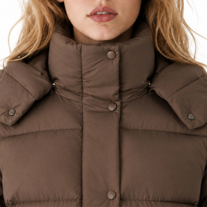 Veste matelassée en <span class=keywords><strong>duvet</strong></span> de canard blanc pour <span class=keywords><strong>femme</strong></span> Boying, épaisse, <span class=keywords><strong>chaude</strong></span>, à capuche, coupe ample, coupe-vent, hiver, personnalisable, OEM, vente en gros - Product Image 5