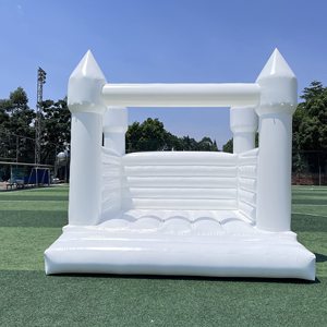Castillo Inflable Comercial para Fiestas, Color Pastel, para Adultos y Niños, Castillo Inflable Blanco para Bodas, Casa de Brinco en Venta, Casa Blanca - Product Image 2