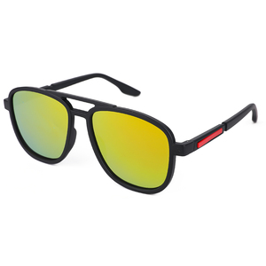 Nouvelles Lunettes de Soleil Décontractées Unisexe Polarisées UV400 pour la Conduite, Double Pont, Forme Elliptique, Sport, Mode, Verres PC, Tendance Cool Europe Amérique - Product Image 3