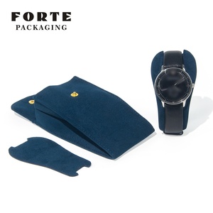 Estuche de Terciopelo para Reloj con Logotipo Personalizado, Bolsa de Embalaje Individual para Reloj de Hombre, para Uso de Lujo y Viajes - Product Image 3