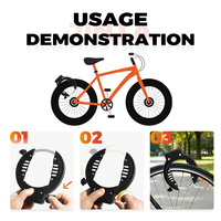 Antivol de cadre de vélo robuste Jinta 80 mm, antivol de sécurité portable en fer rond avec 2 clés, cadenas fer à cheval pour vélo