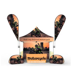 Çadır fabrika özel reklam motosiklet sergi ekran gösterisi katlanır Popup çardak tentesi - Product Image 1