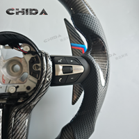 Le nouveau volant en fibre de carbone convient aux BMW M X3 X4 X5 M3 M5 M6 F01 F02 F06 F07 F10 F11 F12 F16 F22 F30 F31 F32 E90