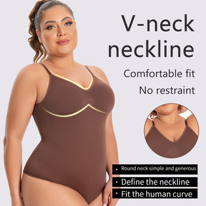 <span class=keywords><strong>Body</strong></span> Modellante Senza Cuciture per Donna, Scollo a V, <span class=keywords><strong>Schiena</strong></span> Scoperta, Effetto Snellente, Vendita Calda - Product Image 3