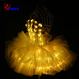 Vente en gros DMX 512 Contrôlé Robes LED en soie pour femmes pour les spectacles de danse Proms - Product Image 3
