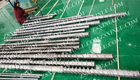 Barril de tornillo personalizado para máquina extrusora de plástico de perfil PVC PE PP WPC