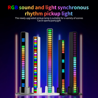Luz de ambiente RGB de 16 LED moderna, lámpara de pie de esquina enchufable activada por sonido, aplicación y tira LED de ritmo de música controlada por voz