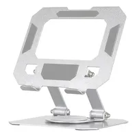 Support de support de moniteur portable pour tablette Support de téléphone portable de bureau Supports et supports réglables en métal pliable pour bureau