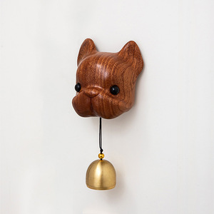 Puppy Design Doorbell Wooden <b>Bell</b> With Brass <b>Chime</b> Easy Installation For Front Door Decor Gift - Product Image 2