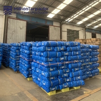 Bâche PE de protection contre la pluie 110 GSM, résistante aux déchirures, imperméable, anti-UV, double face, écologique, coupe-vent, pour empilage de foin et stockage agricole
