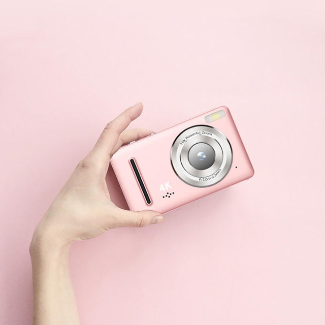 4K HD Digital Camera for Vloggers AI Enhanced Imaging Content Creation Device with External Mic Support