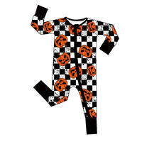 Pyjama bébé en bambou à fermeture éclair, vêtements de Noël pour nouveau-né, collection automne pour enfants