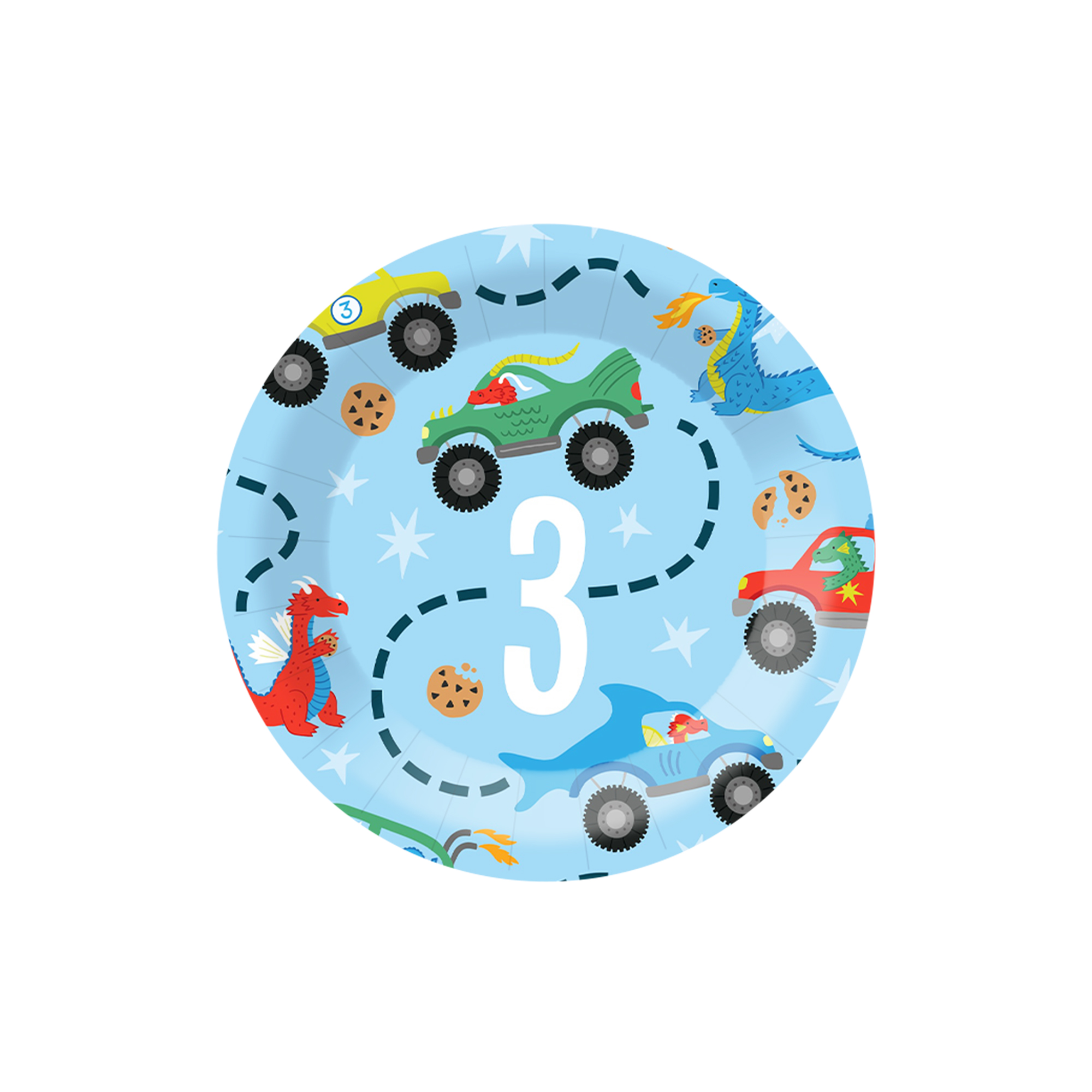 Plato de papel de 7 pulgadas * 8 piezas