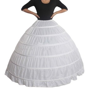 गर्म ब्राइडल शादी पेटीकोट अंडरस्कर्ट सफेद शादी पेटीकोट बॉल गाउन ड्रेस अंडरस्कर्ट स्कर्ट आधा पर्चियों शादी के सामान - Product Image 4