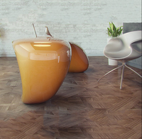 Q004 Bureau de réception de luxe en FRP en forme de I, design artistique pour bureau de PDG, hôtel, salon et club haut de gamme