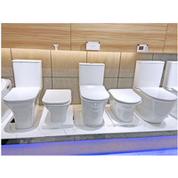 China alta calidad piso de pie de cerámica sin montura inodoro oculto Cristern Wc tanque de agua Piss Wc inodoro