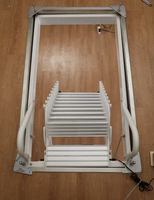 Échelle de grenier manuelle en aluminium, escalier télescopique dissimulé, escalier pliable peu encombrant pour maison individuelle et villa
