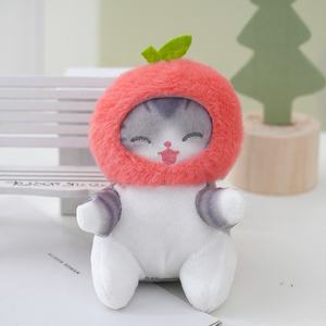 Cute Fluffy Soft Cartoon Kitten <b>Cat</b> <b>Plush</b> Keychain Charm Jewelry Accessories Claw Machine - Product Image 3