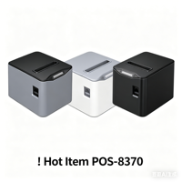 Imprimante thermique directe Zjiang personnalisée 203 DPI pour reçus et étiquettes d'expédition, imprimante d'autocollants thermiques 80 mm 8370