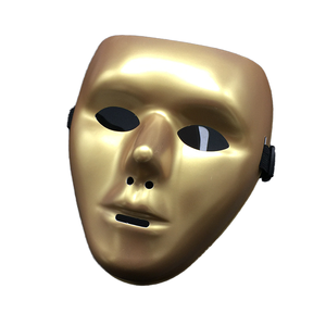 JabbaWockeez beyaz PVC yüz maskeleri cadılar bayramı partisi dans HPC-2120 renkli plastik maskeler - Product Image 1