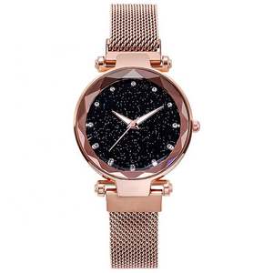 Productos más vendidos en línea Relojes de lujo Relojes de moda para mujer Reloj magnético de lujo con diamantes de imitación y cielo estrellado para mujer - Product Image 1
