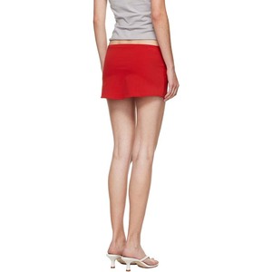 <span class=keywords><strong>Minigonna</strong></span> rossa da donna Micro elasticizzata Sexy a pieghe a caldo avvolgente dimagrante di alta qualità stile Casual abbigliamento estivo all'ingrosso - Product Image 3