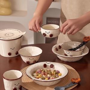 Juego de Vajilla de Cerámica con Diseño de Patita, Estilo Caricatura, con Color Subesmaltado, para Uso Doméstico y Regalos - Product Image 4