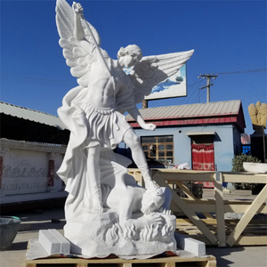 Estatuas de Ángeles de Mármol de Tamaño Real Estilo Europeo, Escultura de Mármol - Product Image 4