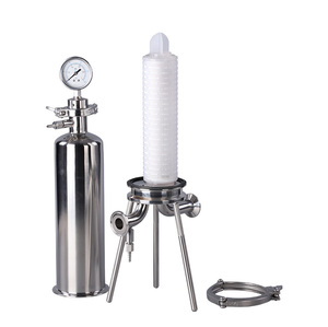 <span class=keywords><strong>Daryl</strong></span> 304/316L Boîtier de filtre Mécanicien poli à l'état neuf avec entrée et sortie 1 \ "Remplace les manomètres Pall/3M/Filtrox - Product Image 2